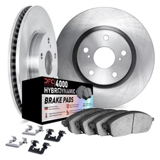 For Toyota Pickup 90-95 DFC Plain Front Brake Kit w 4000 HybriDynamic Brake Pads