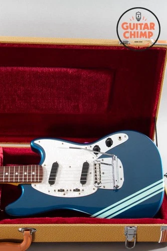 1999 Fender MIJ Japan MG-69 Mustang ’69 Reissue Competition Lake Placid Blue Twe