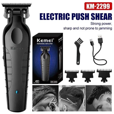 Kemei KM-2299 Hair Trimmer Cordless Professional Beard Zero Gap Clipper NEW