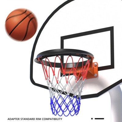 Mobiles Basketballnetz Basketballkorb tragbar schnelles Setup orange