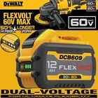 12.0Ah For Dewalt 20V/60V MAX FLEXVOLT Lithium-ion Battery DCB609 DCB606 DCB612