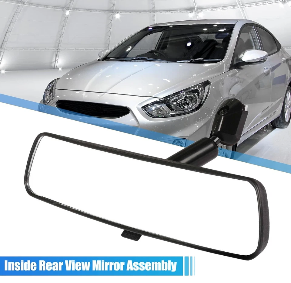 Universal Inner Inside Interior 8 Inch Rearview Rear View Mirror w/ Adhesive Kit Foto 3 de 4