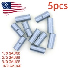 1/0-2/0-4/0AWG Ga Bare Butt Splice Connector Tinned Non-Insulate Terminals