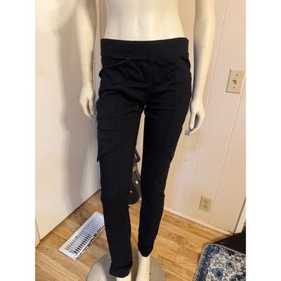Prairie Underground Sueded Archer Black Bodycon Cargo Slim Pants Size S/M