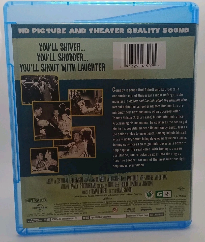 Abbott and Costello Meet the Invisible Man (Blu-Ray) Region Free / ABC - Image 2 of 3