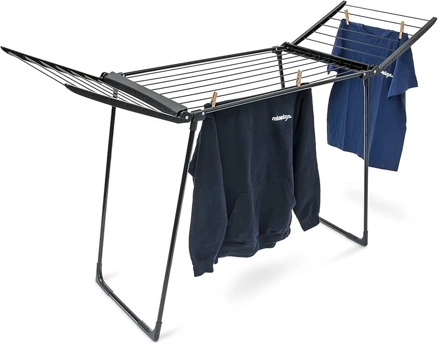 Folding Collapsible Clothes Drying Rack Clotheslines Laundry Hangers - Image 2 of 2