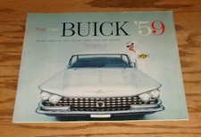 Original 1959 Buick Full Line Deluxe Sales Brochure 59 Le Sabre Electra Invicta