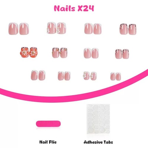 Short Press on Nails Square Fake Nails Leopard 1 Fl Oz (Pack of 1) Style40 - Bild 4 von 6