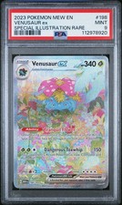 2023 POKEMON MEW EN-151 SPECIAL ILLUSTRATION RARE #198 VENUSAUR EX PSA 9