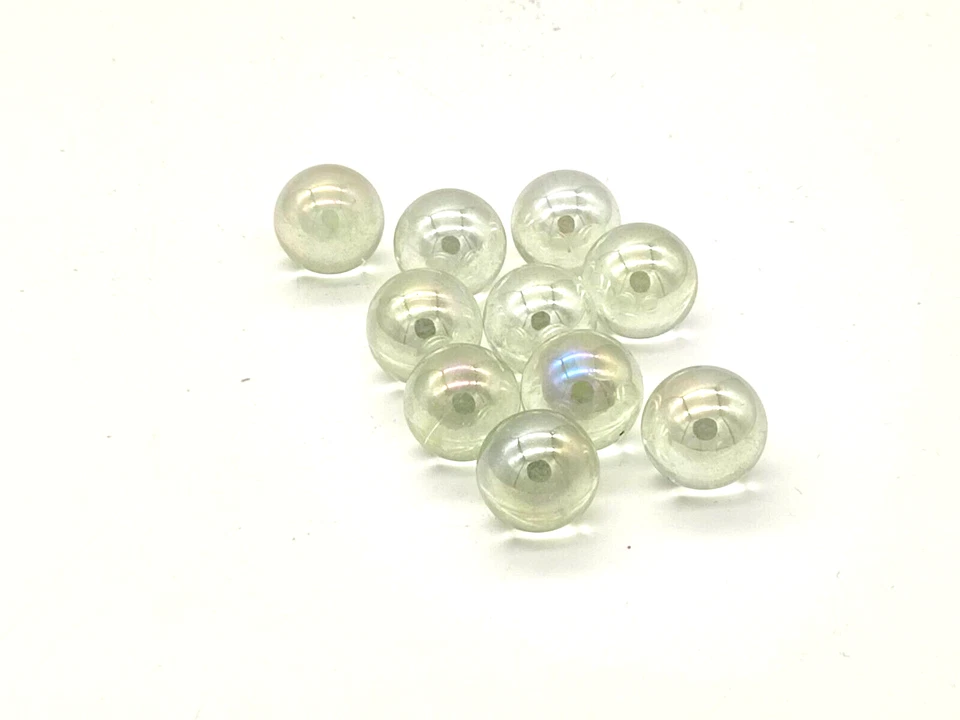 HOUSE OF MARBLES 10 Murmeln Seifenblase klar 22mm aus Glas, Glasmurmel, Glaskugel (116100)