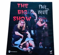 WWE Wrestling Poster Vtg WWF 20X16 Paul Wight Big Show Giant Canada Norman AL1