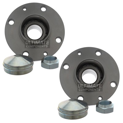 Rear Wheel Bearing Hubs Kits For Fiat Marea 185 1999-2003 ABS 118mm Flange Pair