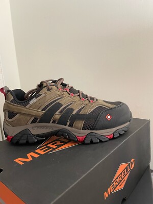 Merrell Work Moab 2 Vent Waterproof Comp Toe Boulder Womens Shoes Boots J15774