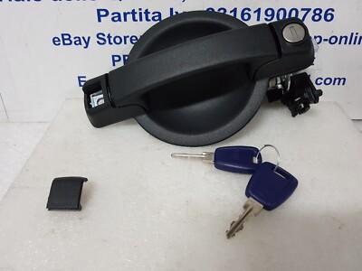 Maniglia porta posteriore destra per FIAT DOBLO I ph. 2 2006-2010, esterno, nero, foro a nottolino