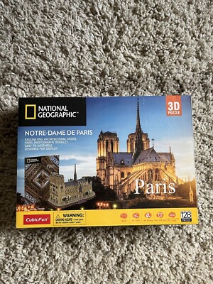 3D Puzzles for Adults National Geographic Notre Dame de Paris Model Kits NEW