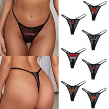 Women Sexy G-String Lace Sheer T back Underwe...