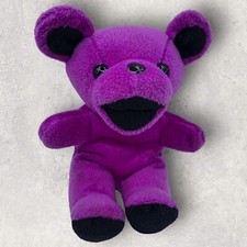 Vtg Grateful Dead Beanie Bear Plush Magenta Steven Smith 8  Music Memorabilia