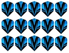 5 New Sets Harrows Vivid Standard Dart Flights - Ships w/ Tracking - Aqua