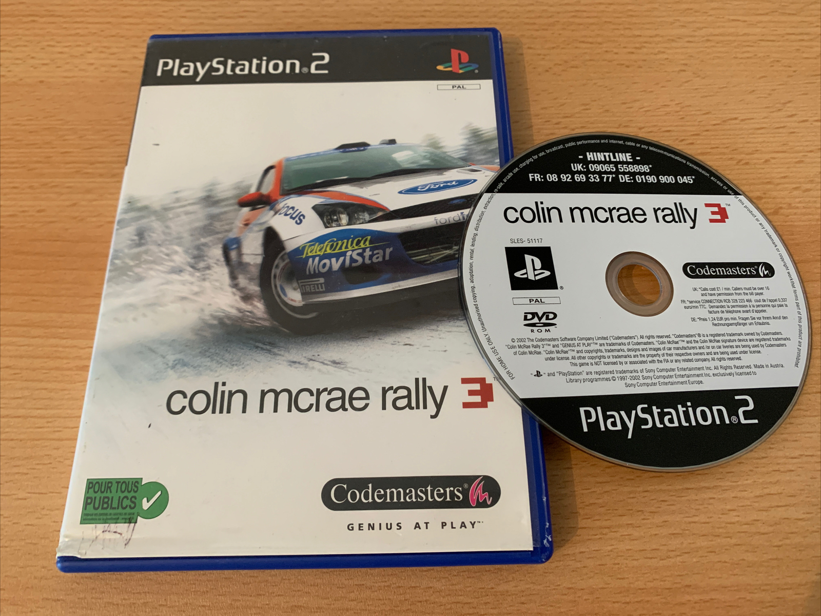 Colin Mc Rae Rally 3 - Jeu Sony PlayStation 2 PS2 - Sans Notice