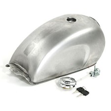 Unpainted 2.4gal. 2.4Gallon Custom Cafe Racer Gas Fuel Tank Fit for Honda Yamaha