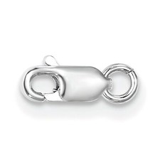 10K White Gold Lobster Clasp w/Jump Ring 7.9mm