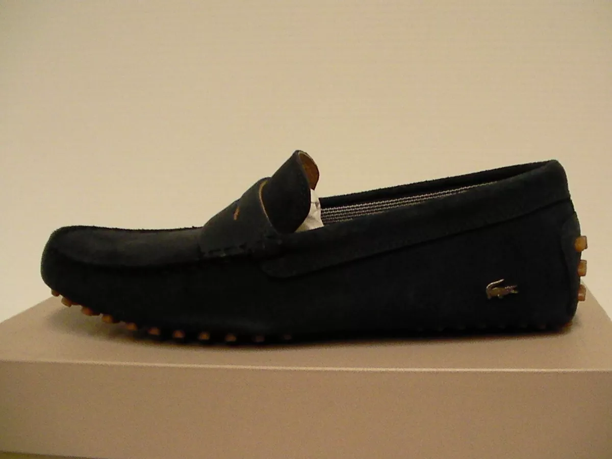 Lacoste men casual shoes slip on navy size us with box eBay