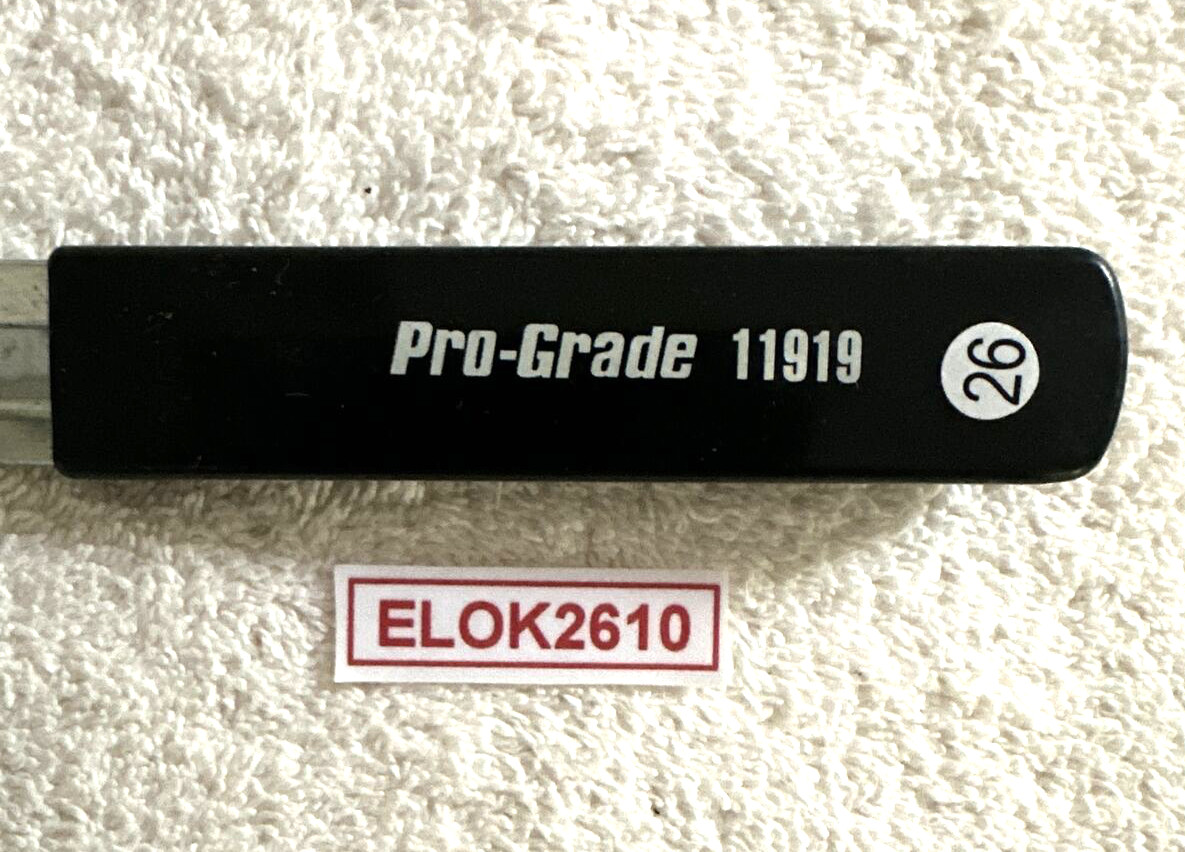 Pro-Grade 11919 Socket Rail Rack Metal 12 Clips Size 1/2" USA Plastic Grip