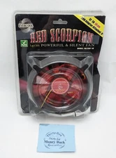 NEW Evercool Red Scorpion 140mm Powerful & Silent 12V DC Cooling Case Fan