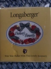 Longaberger 1998 Baker's Bounty Basket Tie-On