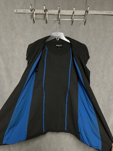 Betabrand Peacoat Women S Melissa Fleis Hooded Trench All Day Jacket Mock Neck - Picture 10 of 12