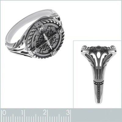 Bague Chevalière En Argent 925 - Taille 58 - Pour Homme, Neuf Avec étiquettes