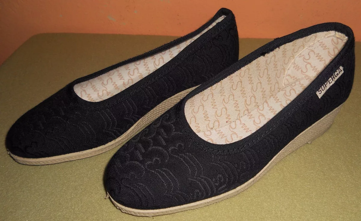 Superga shop espadrillas nere
