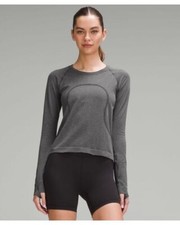 NEW Lululemon Swiftly Tech Long-Sleeve Running Shirt 2.0 Waist Length SIZE 4