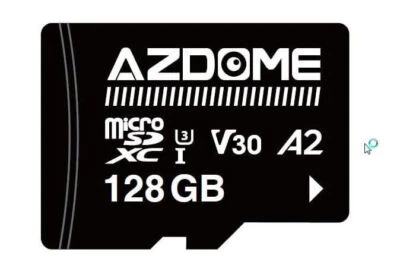 AZDOME 128GB Micro SD Card microSDXC Memory Card pour AZDOME Dash Cam U3, A2,V30 - Photo 1/3