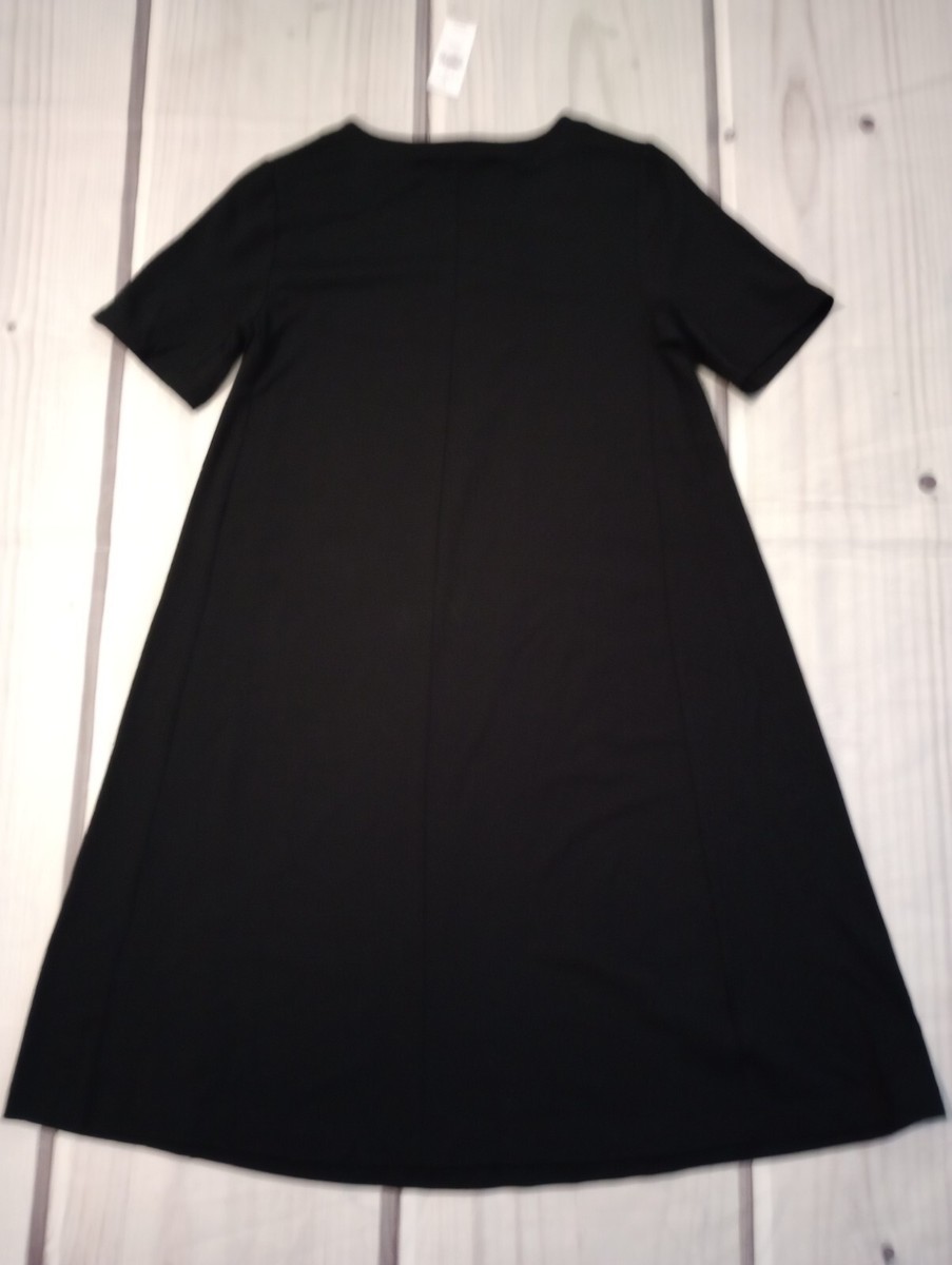 short black swing dress Swing Mini Dress Black