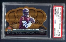 2001 Pacific Crown Royale Michael Vick RC AUTO 49/250 PSA 10 GEM MINT 💎