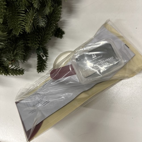 Balsam Hill 2-PACK 26 inch Fraser Fir Wreaths Clear Candlelight $239 - Picture 18 of 22