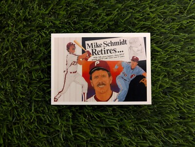 1990 Upper Deck Mike Schmidt Retires Card #20 - Philadelphia