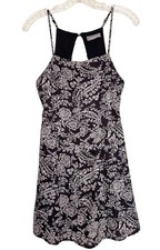 Womens Urban Outfitters Black White Paisley Mini Sundress Size XS