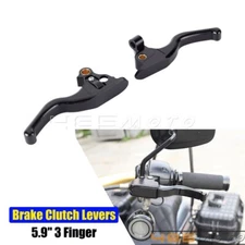 Black Brake Clutch Levers For Harley Touring Road Glide FLTRX FLHTC 2008-2013