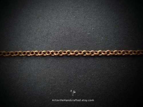 Pure Solid Copper Bulk Chain 3 MM Rolo 