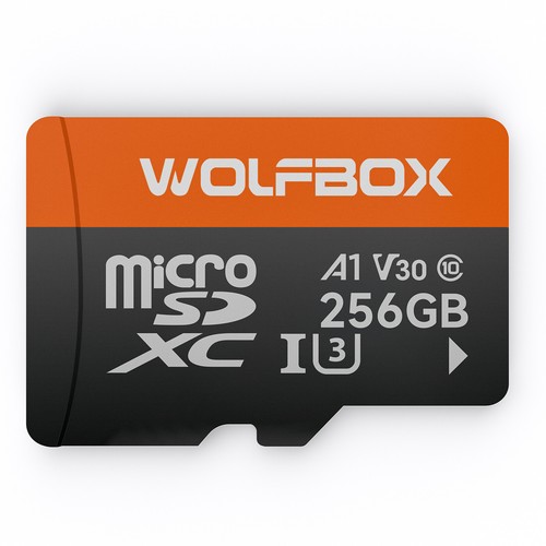 WOLFBOX 256G card for all WOLFBOX dashcam products I05/I07/G840S/G850/G900/G840H - 第 1/5 張圖片