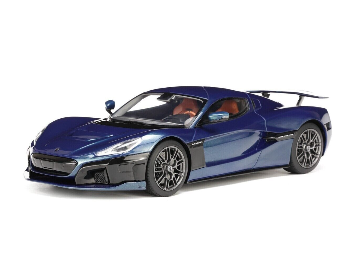 自動車 1/18 GT SPIRIT LIMITED Rimac NEVERA 1/18 Rimac Nevera in Riviera Blue Resin Model Car by GT