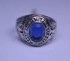 VINTAGE STERLING SILVER 3D EAST CATHOLIC SCHOOL RING CHARM