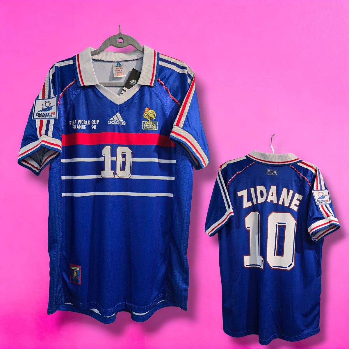 フランス代表 FIFA WORLD CUP 98 ZIDANE 10 FRANCE Home World Cup 98'' - Football Soccer - ZIDANE 10