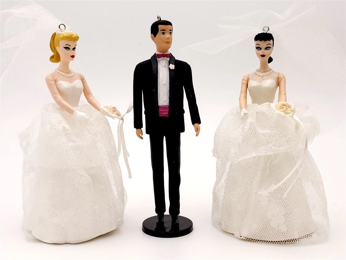 Hallmark Barbie Doll Wedding Ornaments