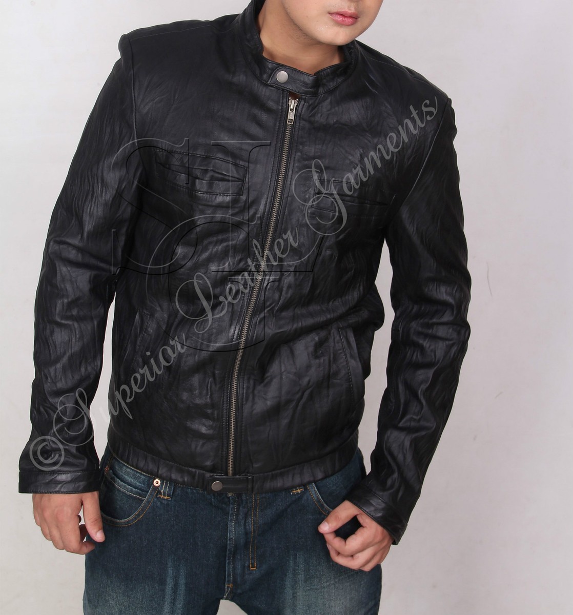 Just Like Dat Replica Jacket 【L-size】 Lelou Shrunken Moto Jacket - Black | Levi's® US