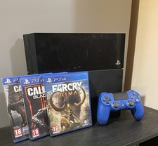 Sony PlayStation 4 PS4 500GB Black Console 1 Controller, 3 Games Bundle