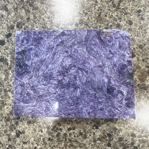Purple Charoite Swirled Stone Lapidary Slab Polished Flat Rock Slab