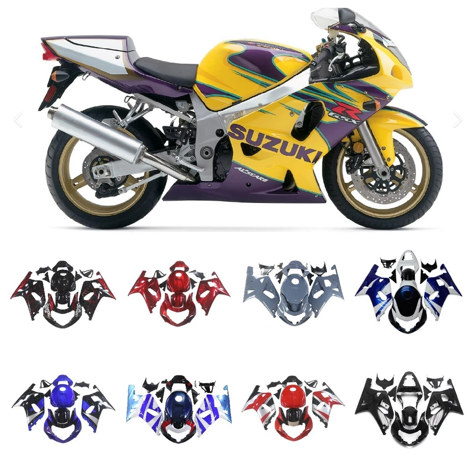 Kit de carenados para carrocería de inyección Suzuki GSXR600 GSXR750 2000 2001 2002 2003 Foto 3 de 4
